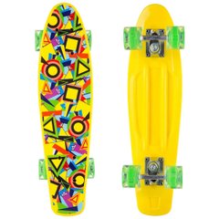 Skate Pinn Board All good, žlté, so vzorom