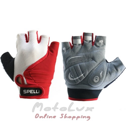 Перчатки Spelli SCG-356, размер XL, white n red