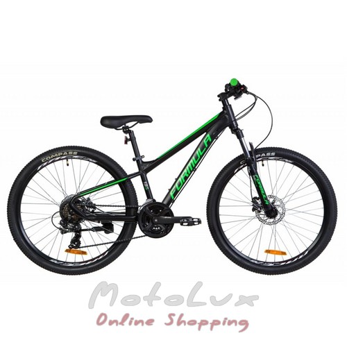 Гірський велосипед Formula F1 AM HDD, колеса 26, рама 15,5, 2020, black n green