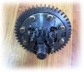 Differential kit for motor tractor