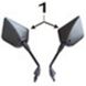 Mirrors (Oval, M8) for the X-Ride motorcycle