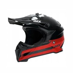 Moto prilba IMX FMX 02, veľkosť XL, čierna s červenou