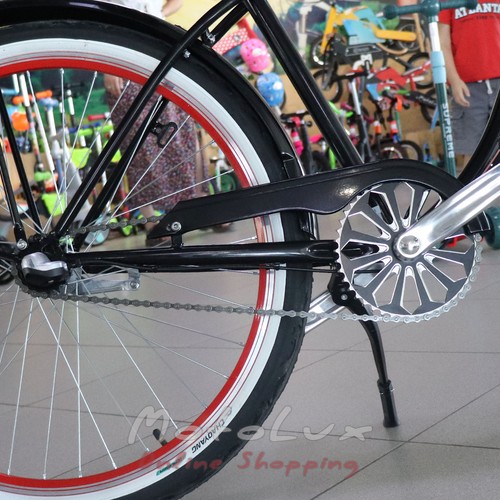 Дорожній велосипед Neuzer Miami, колеса 26, рама 19, black n red