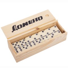 Доміно настольна гра в дерев'янній коробці IG-2318