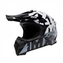 IMX FMX 02 motorcycle helmet, size S, black with gray