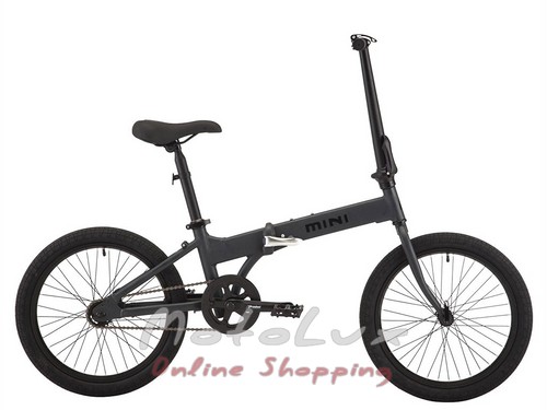 Összecsukható kerékpár Pride Mini 1, 20", 20 keret, 2019, dark grey n black