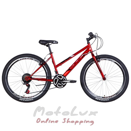 Міський велосипед Discovery Passion, колесо 26, рама 16, червоний, 2021
