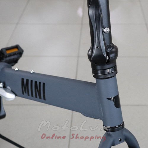 Складной велосипед Pride Mini 1, колесо 20, рама 20, 2019, dark grey n black