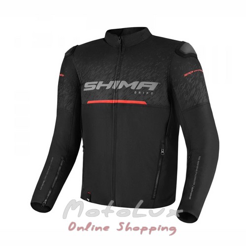 Moto bunda Shima Drift, čierna, veľkosť M
