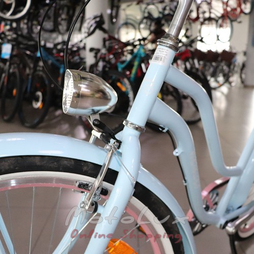 Cestný bicykel Neuzer Picnic, kolesá 26, rám 17, modrá n biela n ružová