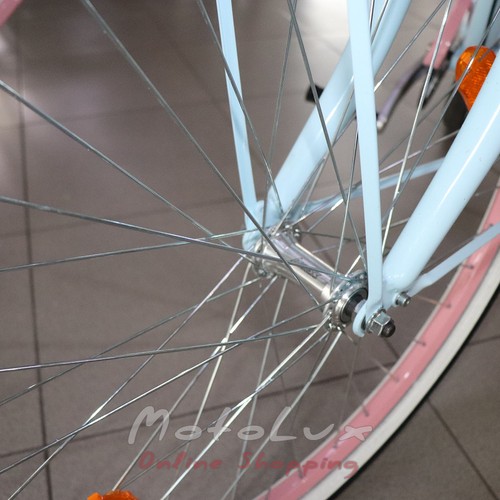 Дорожній велосипед Neuzer Picnic, колеса 26, рама 17, blue n white n pink