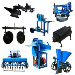 Hinged equipment for mini agricultural machinery