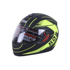Motorcycle helmet Virtue MD 803, size S, matte black with yellow