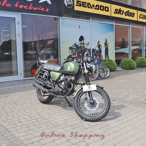Motocykel Geon Unit S200, zelený, 2023