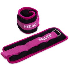 Set of weights for legs and arms Zelart, 2x0.5 kg, pink