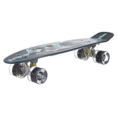 Скейтборд пластмассовый Penny 22in, светящиеся колеса, синий