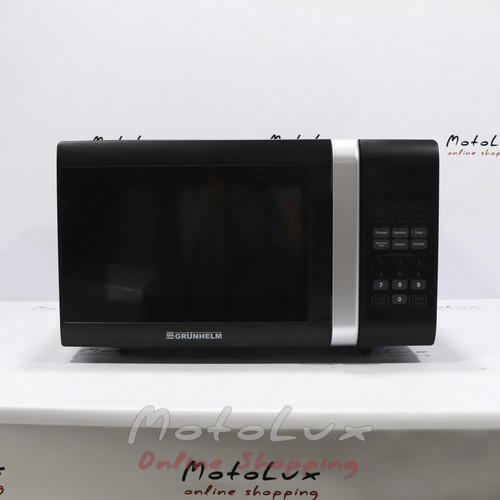 Grunhelm 23 MX823-B mikrohullámú sütő 23 l, 800 W, 11 teljesítményszint, nyomógomb, fekete