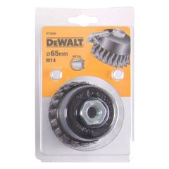 Щетка металлическая DeWALT, D=65 мм, чашовидная