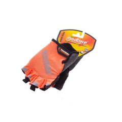 Madbike cycling gloves, size S, orange