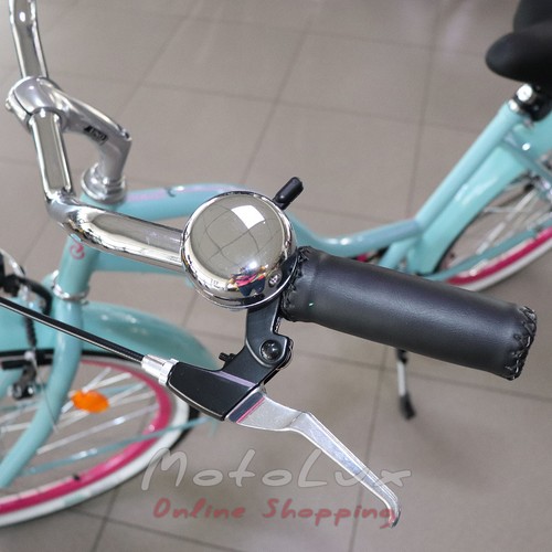 Neuzer Sunset road bike, 26 wheels, 17 frame, turquoise pink