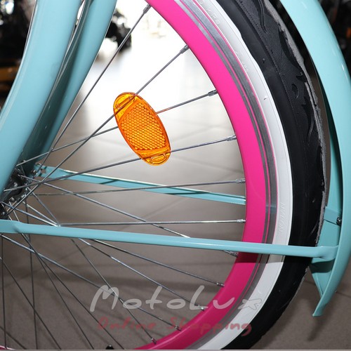 Дорожный велосипед Neuzer Sunset, колеса 26, рама 17, бирюзово-розовый
