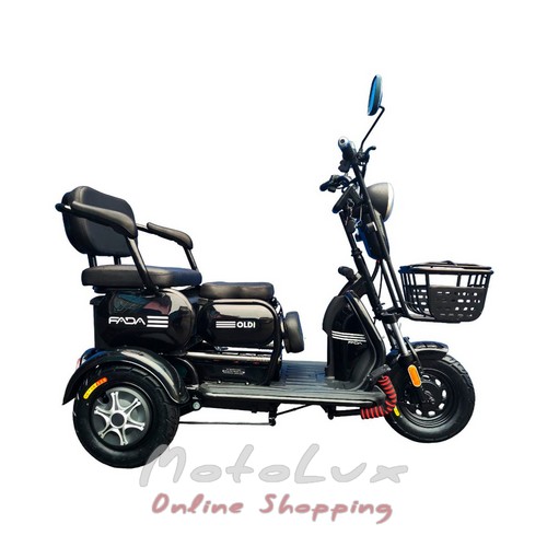 Three-wheel electric scooter Fada Oldi FDEB 053LA-60, black