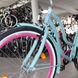 Neuzer Sunset országúti kerékpár, 26 kerék, 17 váz, türkiz rózsaszín