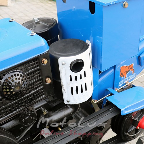 Diesel Walk-Behind Tractor Zubr JR-Q12E Plus, Electric Starter, 12 HP