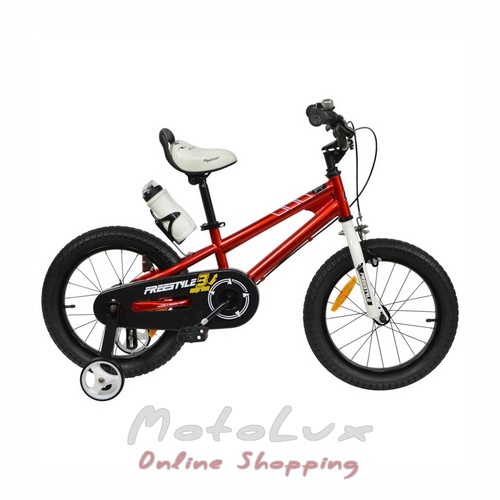 Gyermek kerékpár RoyalBaby Freestyle, kerék 16, piros