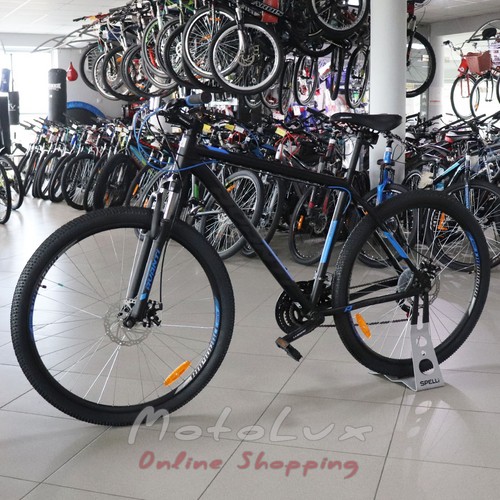 Mountain bike 29ER Avanti Sprinter, váz 21, fekete n szürke n kék, 2021