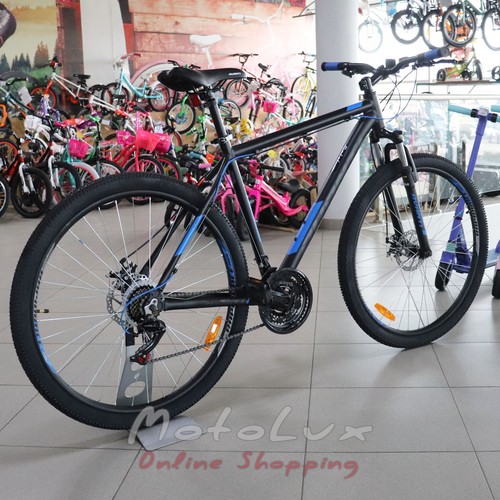 Горный велосипед 29ER Avanti Sprinter, рама 21, black n gray n blue, 2021