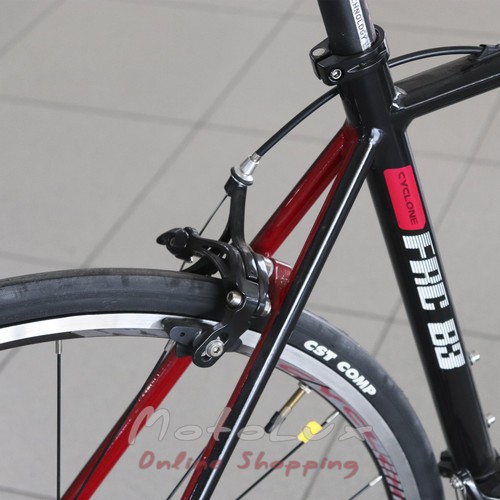 Cestný bicykel Cyclone Road FRC, wheels 28, frame L, 2017, black n red