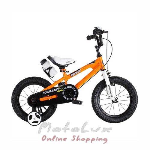 Gyermek kerékpár RoyalBaby Freestyle, 16-os kerék, narancssárga