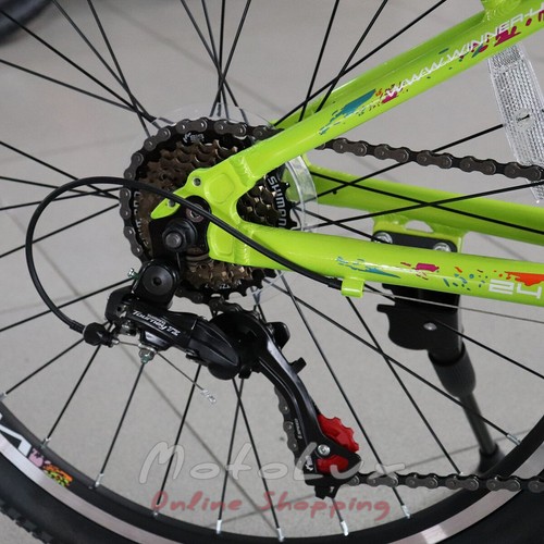 Підлітковий велосипед Winner Candy, колесо 24, рама 13, 2019, green
