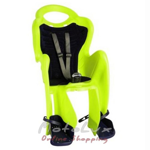 Rear seat Bellelli Mr Fox Сlamp, to 22kg, light green with gray lining