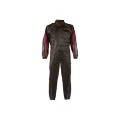 Raincoat Plaude Waterproof Suit, size S, black and red