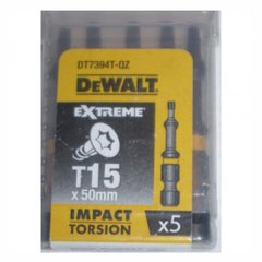 Біта ударна DeWALT Impact Torsion DT7394T, T15, 50мм