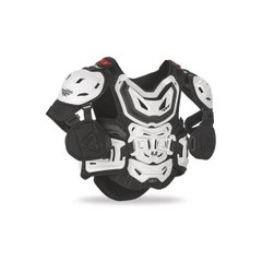 Motorcycle helmet LEATT Chest Protector 5.5 Pro HD, white with black
