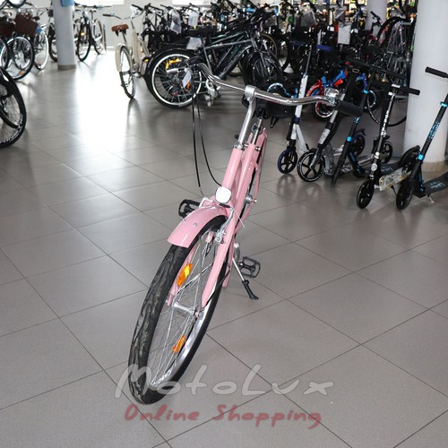 Cestný bicykel Neuzer California, kolesá 26, rám 17, Shimano Nexus, ružový