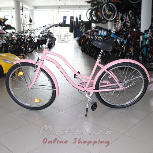 Road bike Neuzer California, wheels 26, frame 17, Shimano Nexus, pink