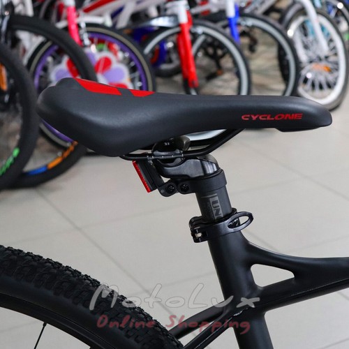 Hegyi kerékpár Cyclone SLX PRO, 29", keret 20, 2019, black n red