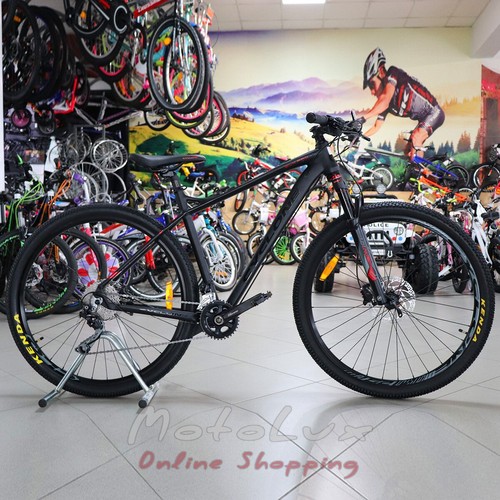Гірський велосипед Cyclone SLX PRO, колесо 29, рама 20, 2019, black n red