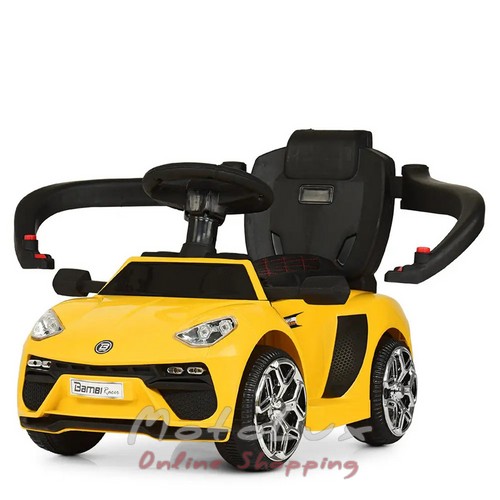 Children's electric car Bambi M 3591L 6, 2 in 1, yellow