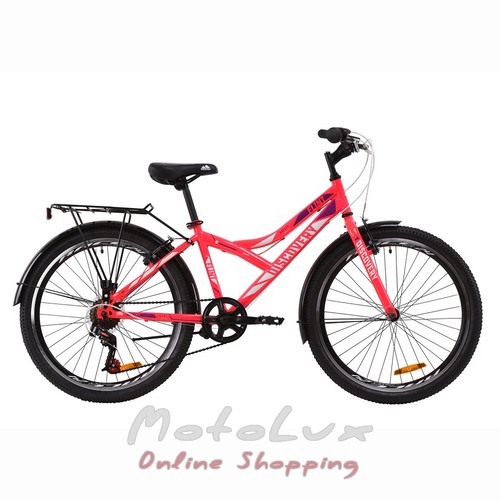 Підлітковий велосипед Discovery Flint Vbr, колесо 24, рама 14, 2020, pink