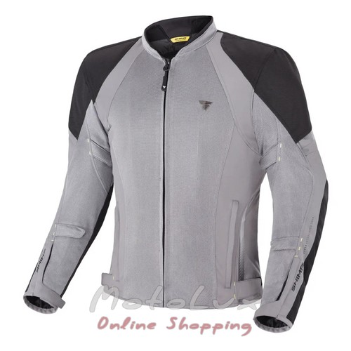 Shima Jet Gray motorcycle jacket, size L, gray