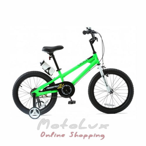 Gyermek kerékpár RoyalBaby Freestyle, 18-as kerék, zöld