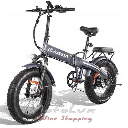 Электрический велосипед Kaisda K2, 48V, 500W, 10AH, серый
