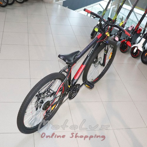 Гірський велосипед 650B Avanti Smart, колеса 29, рама 17, black n grey n red, 2021