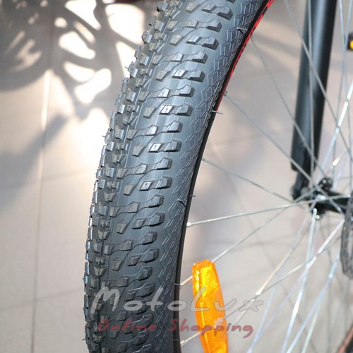 Гірський велосипед 650B Avanti Smart, колеса 29, рама 17, black n grey n red, 2021