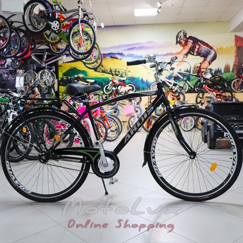 Міський велосипед Ardis Гетьман, колесо 28, рама 19, 2020, grey n green